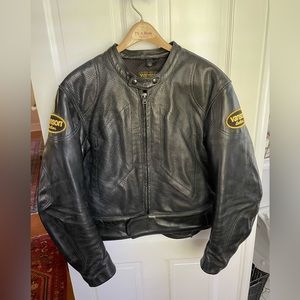Men’s Vanson Black Leather Motorcycle Suit
